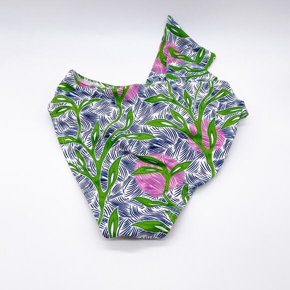 Liberty & Justice Women's Tropical Print Bikini Bottoms Pink & Green Size M - Picture 4 of 4